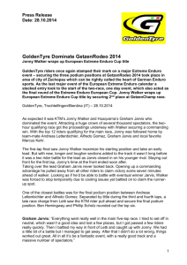 Press Release Date: 28.10.2014 GoldenTyre Dominate
