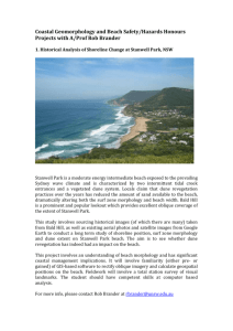 Coastal Geomorphology and Beach Safety/Hazards Honours