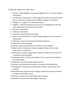 Biology EOC Teacher Key- Pages 33-48 Domain