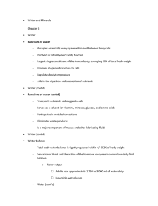 water and minerals chapter 6