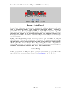 Virtual High School - Broward County Public Schools