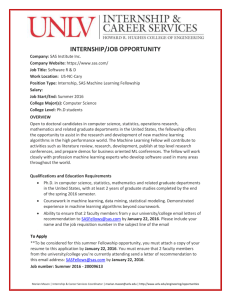 internship/job opportunity