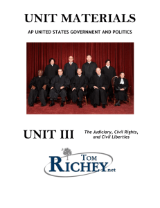 AP US Government and Politics - Judiciary