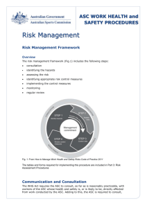 WHS Risk Management Procedures