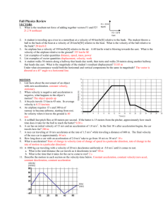 Fall Physics Review 2015_ANSWERS