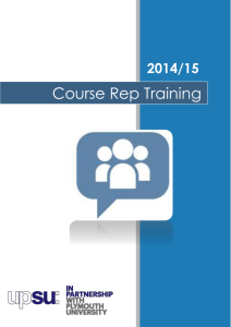 UPSU Course Representative Training Handbook