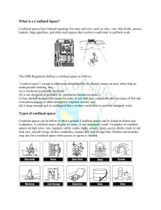 Confined space