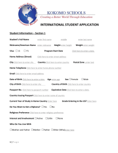 international student application