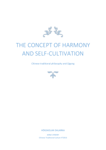 The concept of harmony and self-cultivation