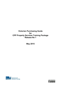 Property Services Victorian Purchasing Guide
