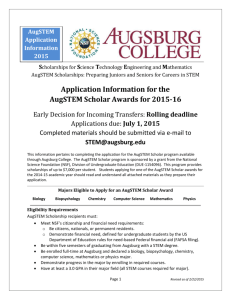 2015 AugSTEM Application Information Packet