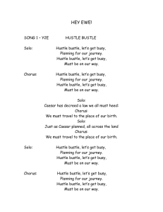 HEY EWE! SONG 1 – Y2E HUSTLE BUSTLE Solo: Hustle bustle