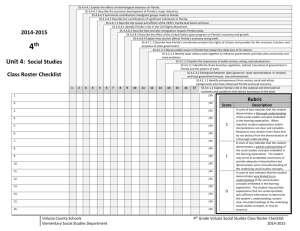 04 Unit 4 Social Studies Checklist