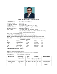 prof. dr syed nisar hussain shah