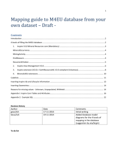 Instructions on how to map to the M4EU database from your