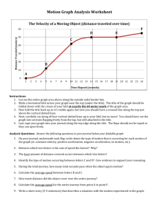 Motion Graph Analysis Worksheet: Velocity & Distance