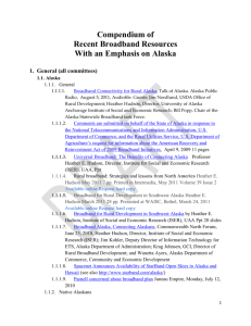 Recent Broadband Resources