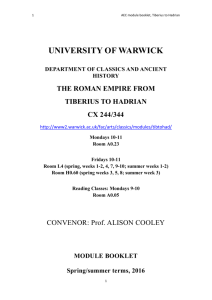 Module booklet 2016 - University of Warwick