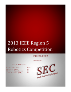 2013 IEEE Region 5 Robotics Competition