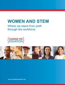 Women and STEM - Change the Equation