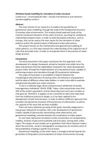 Attribute-based modelling for simulation of urban