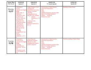 Lesson Plans Nov. 17-21