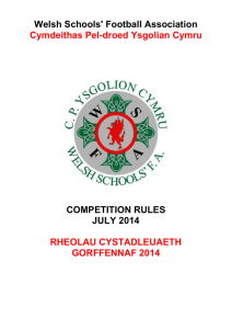 Competition Rules - Welsh Schools FA