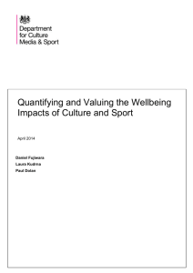 Quantifying and Valuing the Wellbeing Impacts of Culture