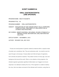 script number 84 viral gastroenteritis (one speaker)