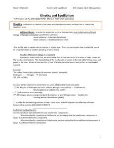 Kinetics and Equilibrium - Manhasset Public Schools