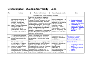 Green Impact - Queen`s University - Labs