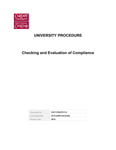 Evaluation of compliance