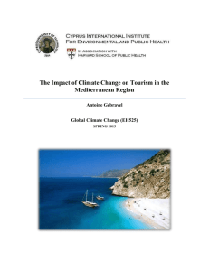 The Impact of Climate Change on Tourism in the Mediterranean