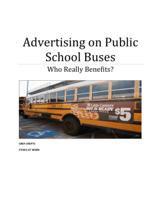Advertising on Public School Buses