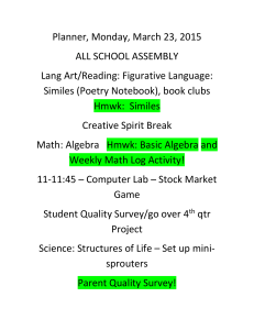Planner, Monday, March 23, 2015 ALL SCHOOL ASSEMBLY Lang