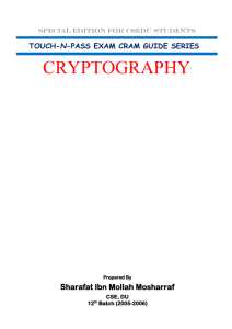 Cryptography Question Bank - Touch-N