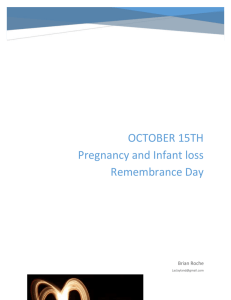 October 15th Pregnancy and Infant loss Remembrance Day