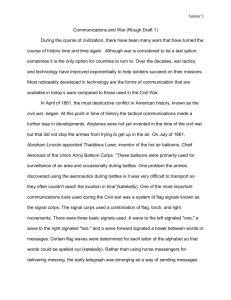 Communications and War rough draft1
