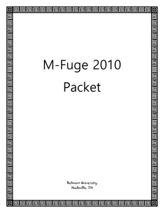 M-Fuge-2010-Packet - Red Mountain Baptist Church