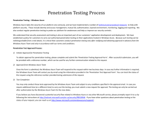 Penetration Testing Approval Form