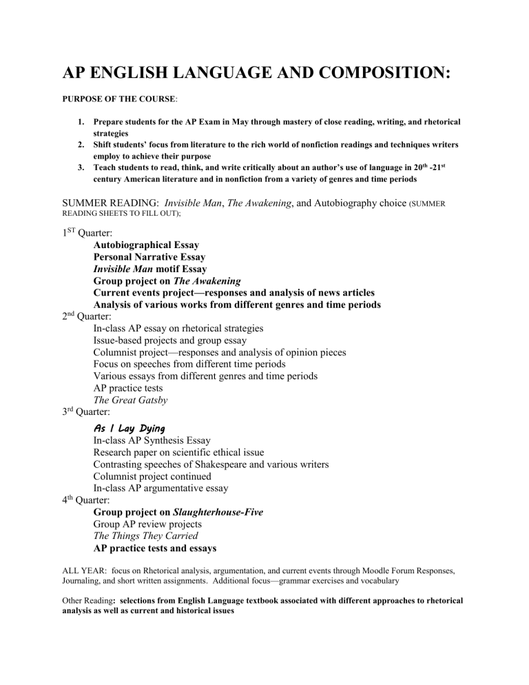 ap english language and composition rhetorical analysis essay 2019