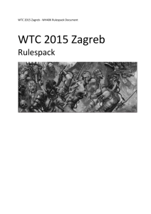 WTC 2015 Zagreb - WH40K Rulespack Document WTC 2015