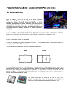 Parallel Computing: Exponential Possibilities By