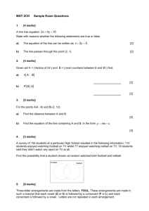 MAT 2CD S1 Sample Exam Questions