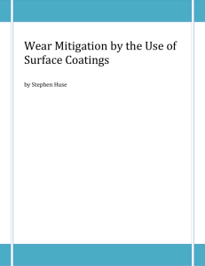 Wear Mitigation by the Use of Surface Coatings