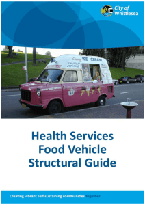 Food Vehicle Structural Specifications