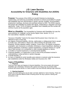 Accessibility for Ontarians with Disabilities Act