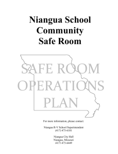 Safe Room Operations Plan - Niangua RV School District