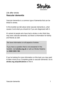 Vascular dementia (large print word document)