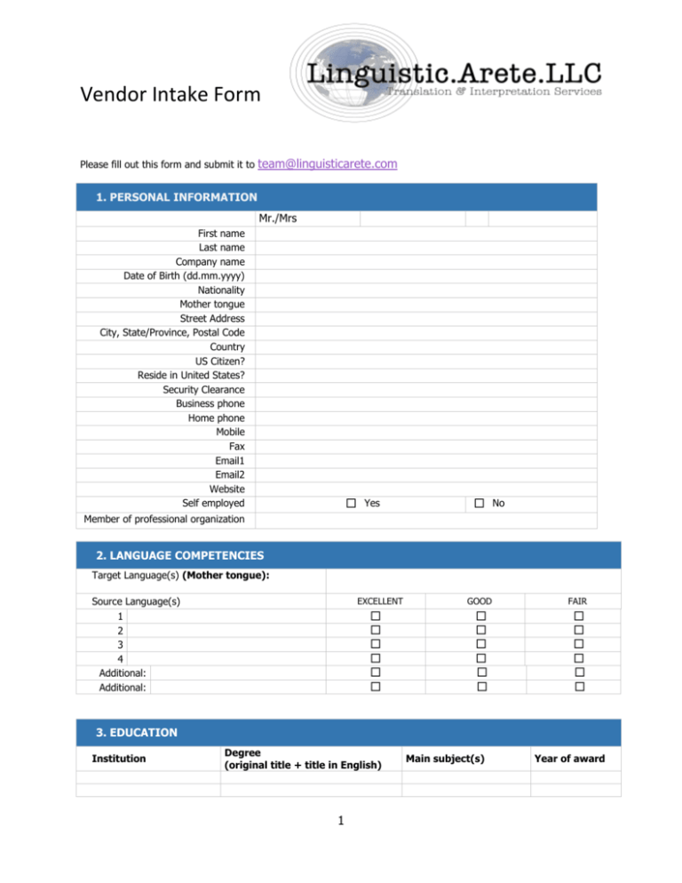 team-member-questionnaire